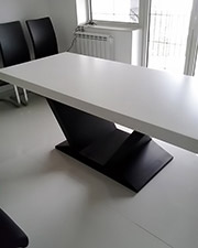 blagovaonski stol - bijeli